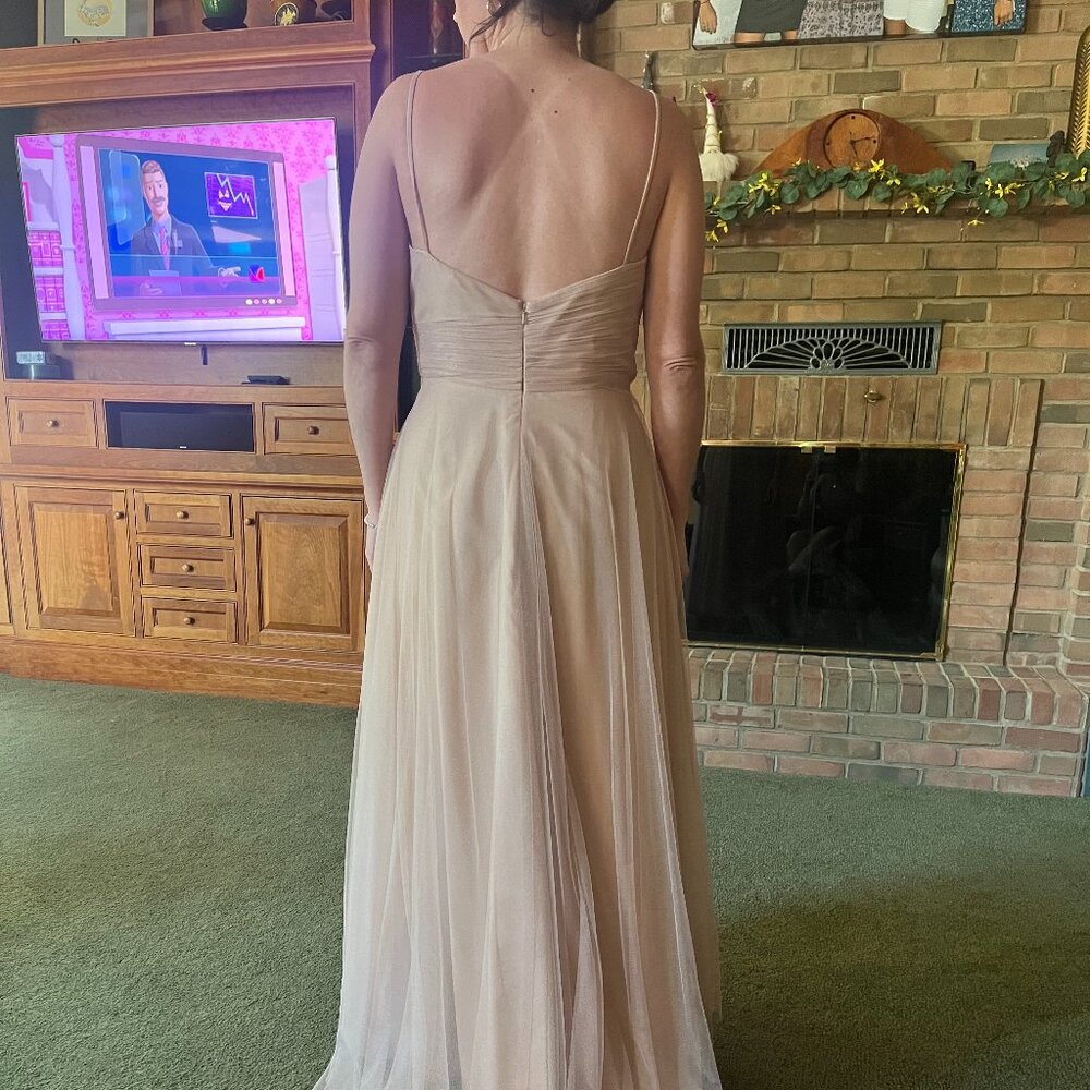 Once worn rusty pink  Tulle Bridesmaid Dress Anthropologie BHLDN